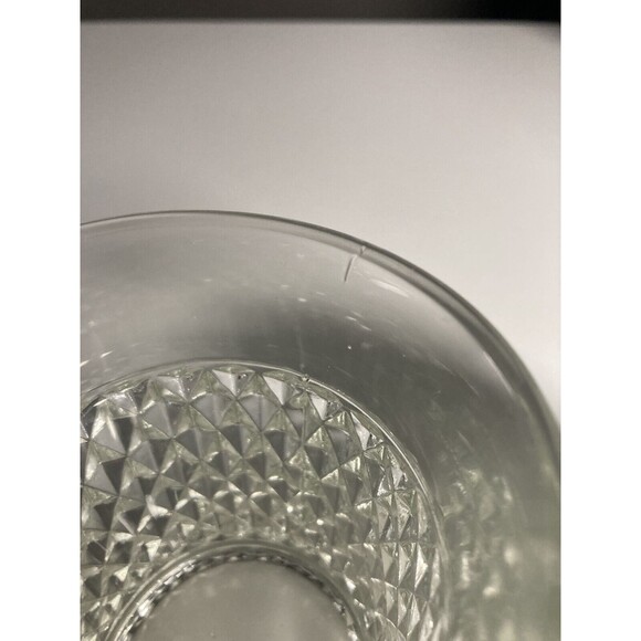 Vintage Indiana Glass Mugs (Set of 2) Diamond Point Pattern • Tankards - Picture 5 of 5